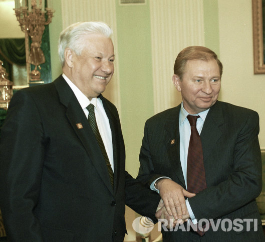 Борис Ельцин и Леонид Кучма