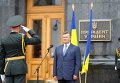 Янукович на церемонии поднятия флага