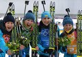 Слева направо: Вита Семеренко, Юлия Джима, Елена Пидгрушная, Валентина Семеренко (Украина)
