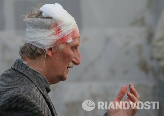 Около 15 человек пострадали в столкновениях в Донецке