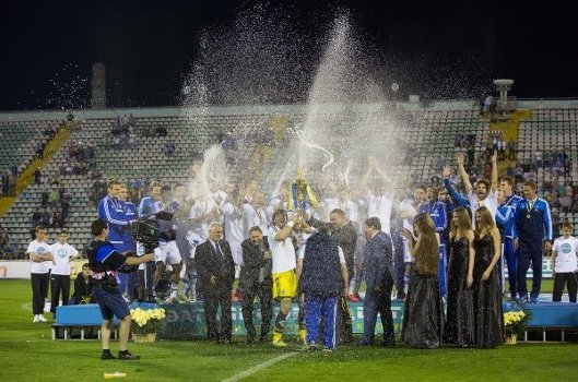 Во время финала Кубка Украины по футболу на стадионе ФК Ворскла в Полтаве