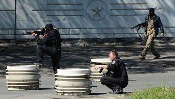 Сторонники федерализации в Донецке