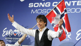Победитель конкурса Евровидение-2009 Александр Рыбак