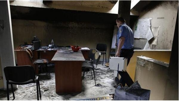 В Одессе подожгли областной офис Свободы