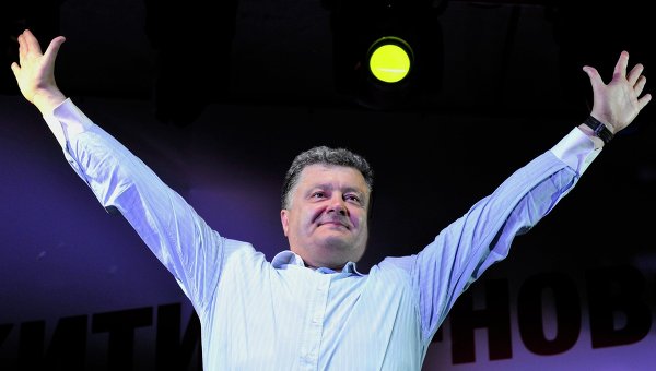 Поездка кандидата в президенты Украины Петра Порошенко в Черкассы