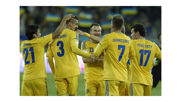 Футбол. Игроки сборной Украины
