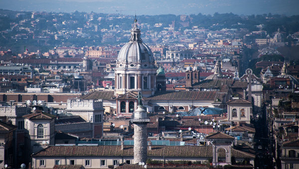 Вид города Рима.