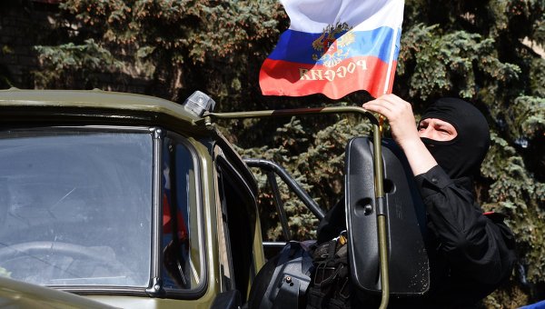 Ополчение батальона Восток в Донецке