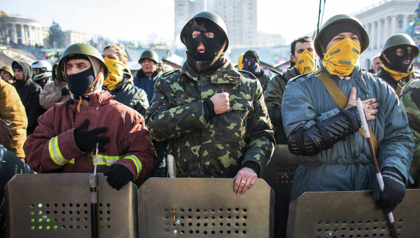 Участники Самообороны Майдана. Архивное фото