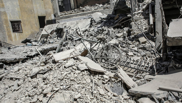 Последствия обстрела в сирийской провинции Хомс. Архивное фото