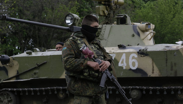 Украинские военные в Славянске. Архивное фото