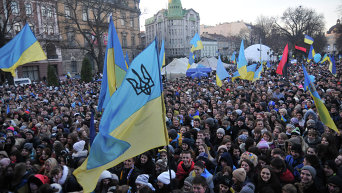 Митинг во Львове. Архивное фото