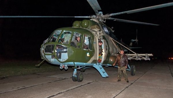 Вертолет на военном аэродроме Краматорска. Архивное фото