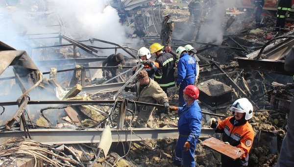 Взрыв на заправке под Киевом. 22.04.2014 г.
