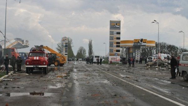 Взрыв на АЗС под Киевом. Архивное фото