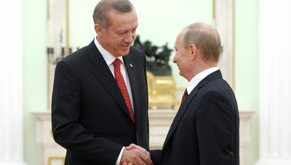 Встреча президента РФ В.Путина с Р.Эрдоганом. Архивное фото