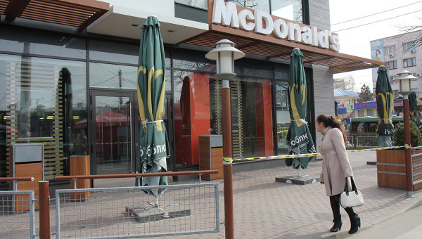 McDonald’s приостановил работу в Крыму