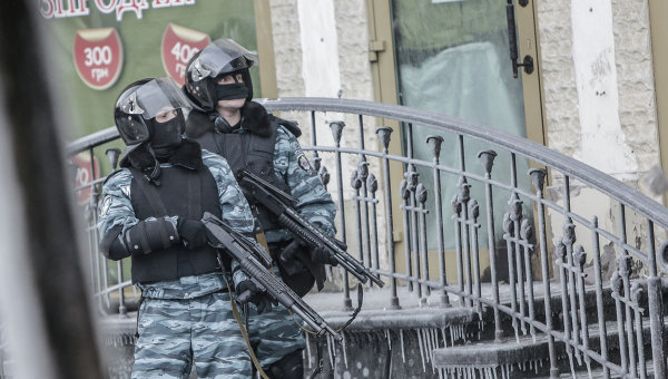 Бойцы Беркута в Киеве. Архивное фото