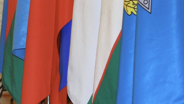 Флаги стран-участников ОДКБ. Архивное фото