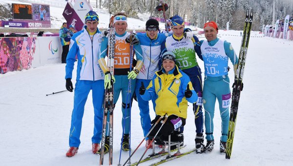 Паралимпиада 2014. Лыжные гонки. Открытая эстафета. Сборная Украины