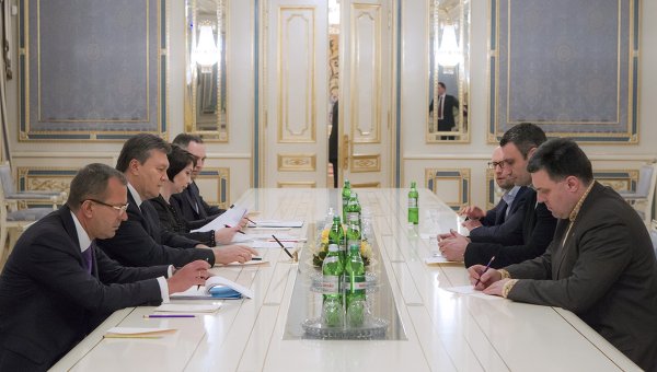 Встреча Виктора Януковича с лидерами оппозиции