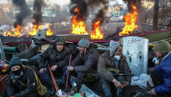 Ситуация в Киеве во время Евромайдана. Архивное фото