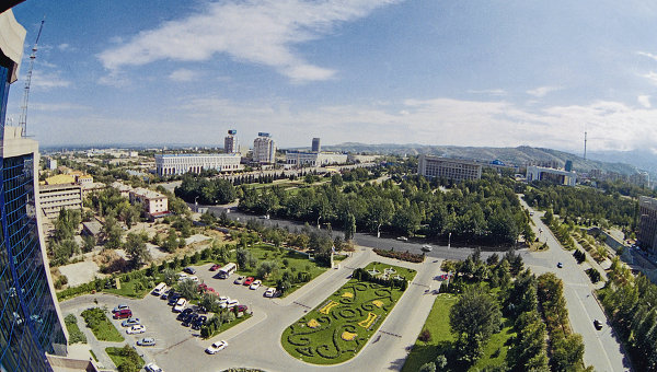 Вид на город Алма-Аты