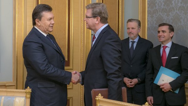 Встреча Виктора Януковича и Штефана Фюле