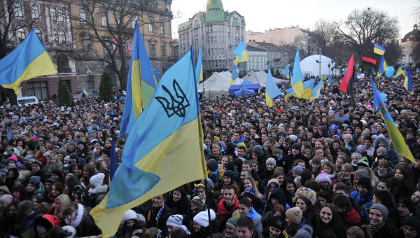 Митинг во Львове. Архивное фото