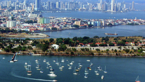 Вид на город Панаму, архивное фото
