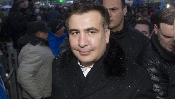 Михаил Саакашвили на Майдане в Киеве