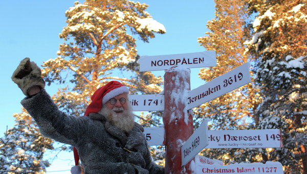 Международные игры Санта-Клаусов проходят в Норвегии