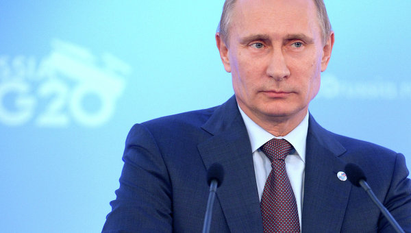 Президент России Владимир Путин на G20