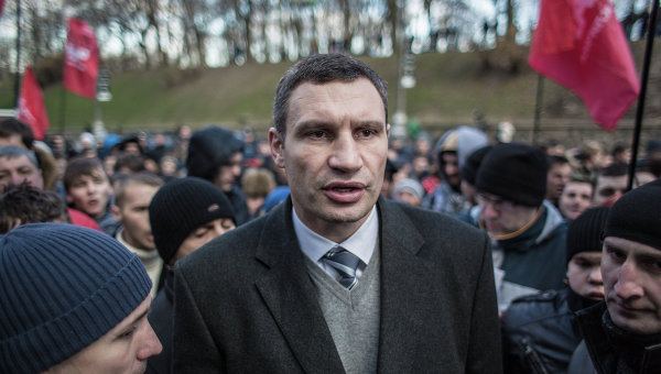 Виталий Кличко на акции протеста в Киеве