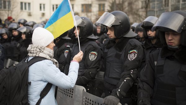 Акции протеста сторонников евроинтеграции Украины