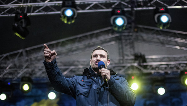Виталий Кличко - митинг сторонников евроинтеграции Украины в Киеве