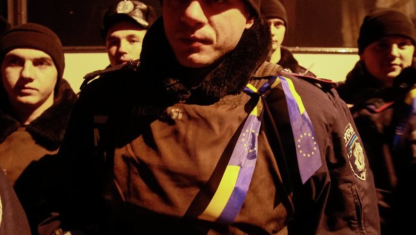 Акция протеста на Майдане Незалежности в поддержку Евроинтеграции Украины