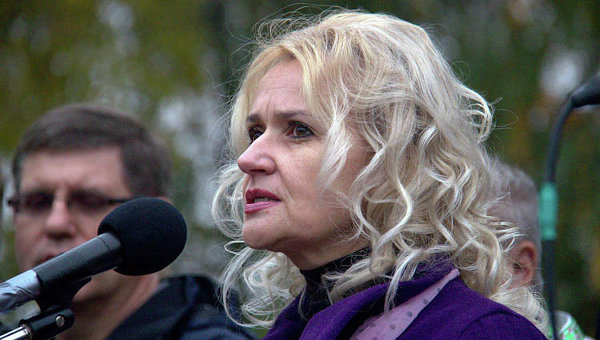 Ирина Фарион, член Всеукраинского объединения Свобода