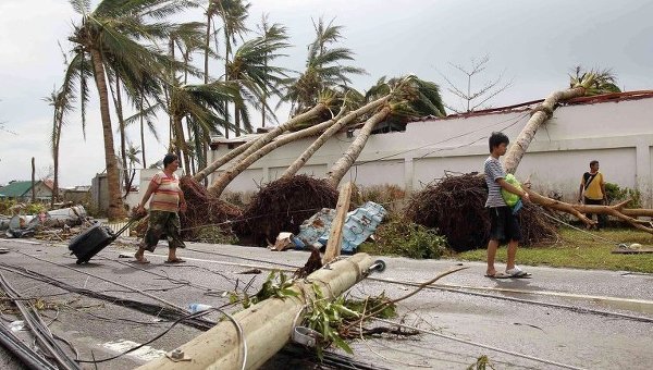 Последствия супертайфуна Йоланда на Филиппинах. Архивное фото
