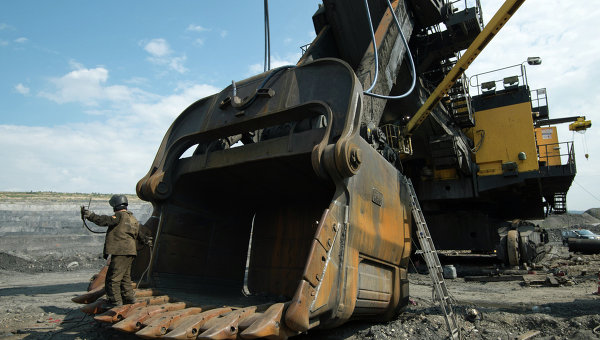 Добыча угля на Бачатском угольном разрезе