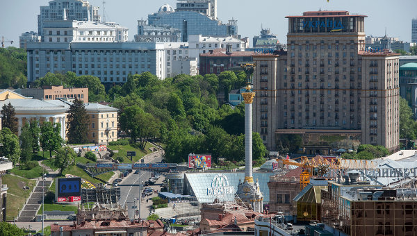 Вид на Майдан Незалежности в Киеве