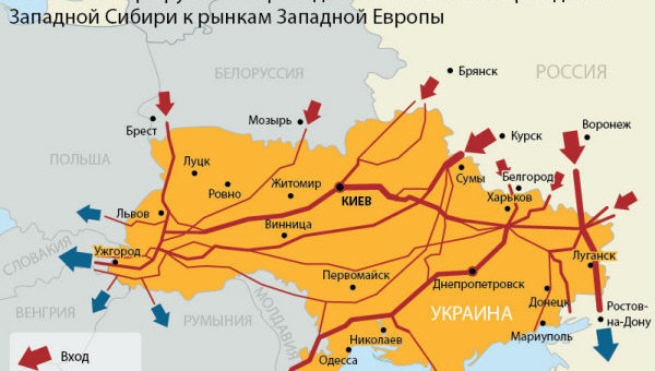Газотранспортная система Украины Инфографика