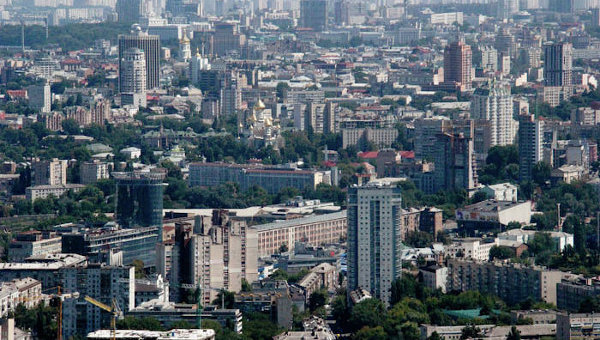 Киев с высоты птичьего полета. Архивное фото