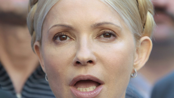 Экс-премьер-министр Украины и лидер партии Батькивщина Юлия Тимошенко.