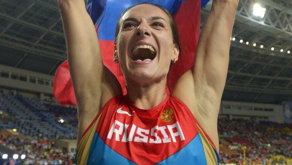 Легкая атлетика. Чемпионат мира. Елена Исинбаева. Архивное фото