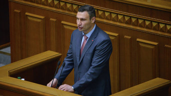 Виталий Кличко на заседании Верховной Рады