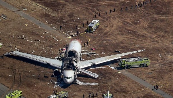 Крушение Boeing 777 в аэропорту Сан-Франциско