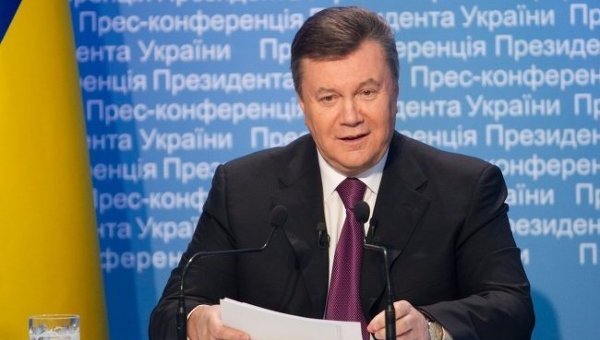 Виктор Янукович на итоговой пресс-конференции