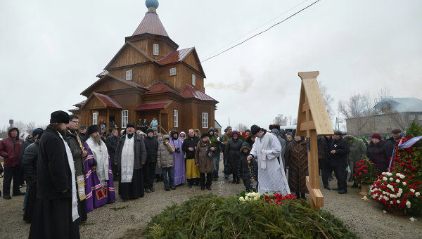 Похороны Валерия Золотухина в селе Быстрый Исток на Алтае