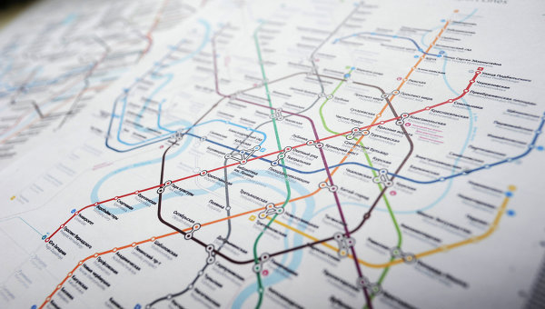 Схема линий Московского метрополитена
